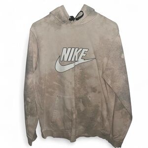 Nike Beige Hoodie with Logo
